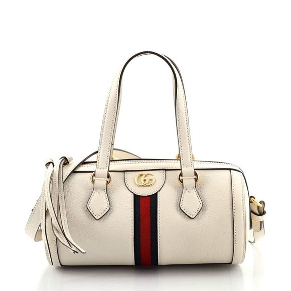 Gucci Handbags - Gucci Ophidia Boston Bag Leather Small White